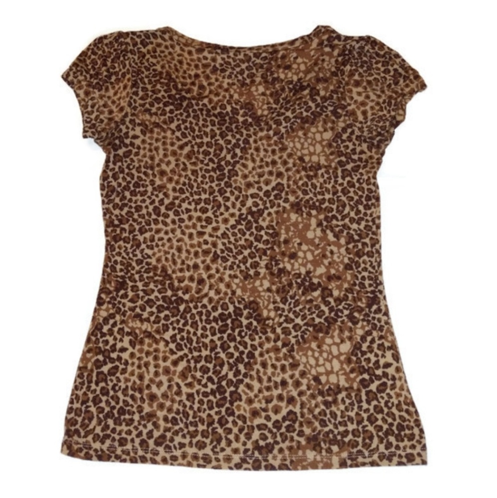 6 Degrees cheetah leopard print tee - Picture 2 of 3